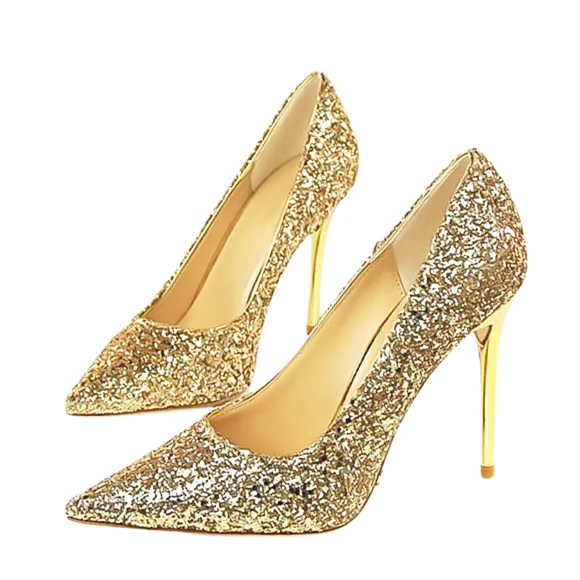 Funki Buys | Shoes | Women's High Heel Glitter Prom Pumps