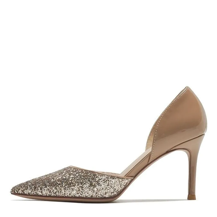 Funki Buys | Shoes | Women's Leather Sequin Glitter Bridal Shoe