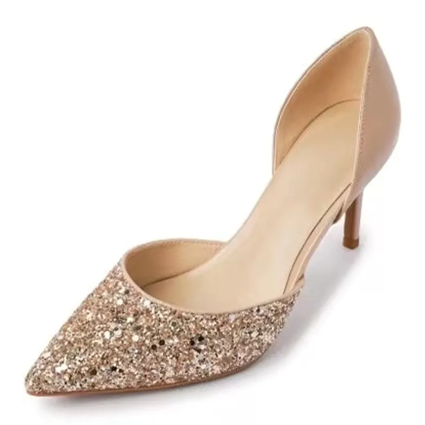 Funki Buys | Shoes | Women's Leather Sequin Glitter Bridal Shoe