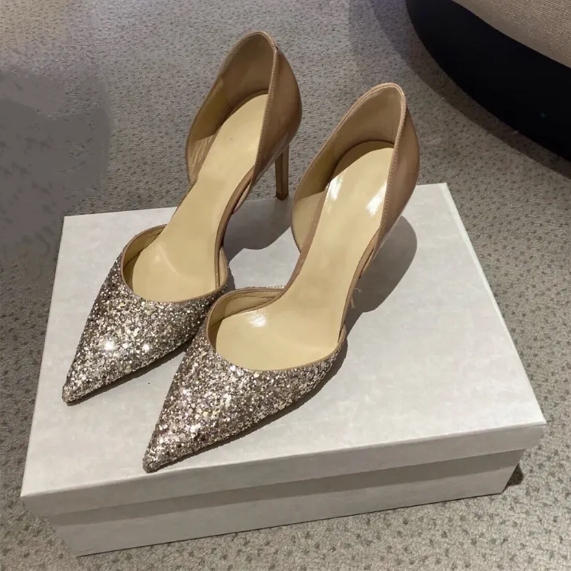 Funki Buys | Shoes | Women's Leather Sequin Glitter Bridal Shoe