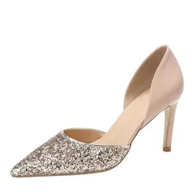 Funki Buys | Shoes | Women's Leather Sequin Glitter Bridal Shoe