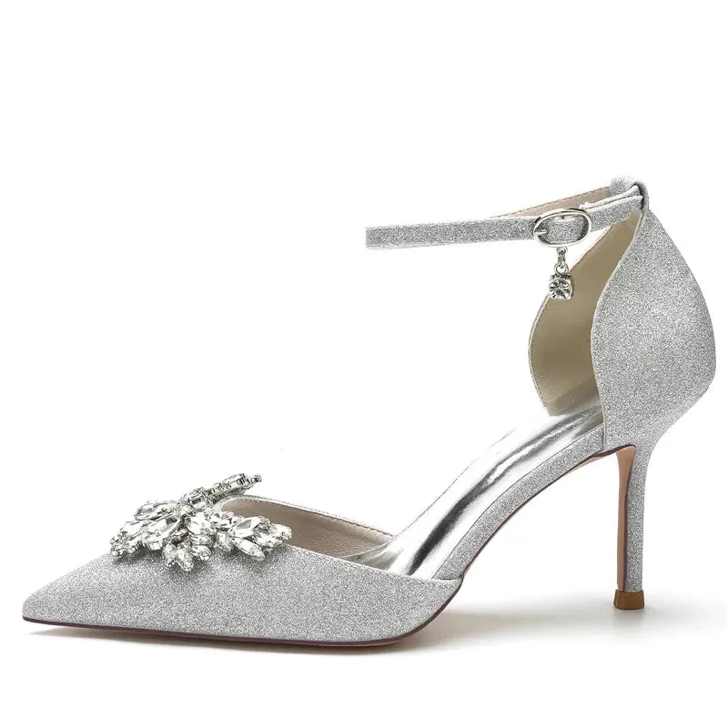 Funki Buys | Shoes | Women's Sequin Glitter Bridal Prom Stiletto