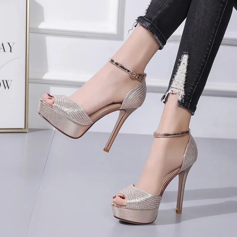 Funki Buys | Shoes | Women's Shimmery High Heel Stilettos