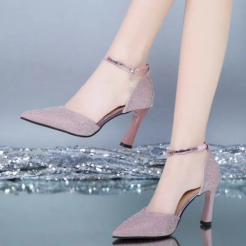 Funki Buys | Shoes | Women's Shimmery Wedding High Heels