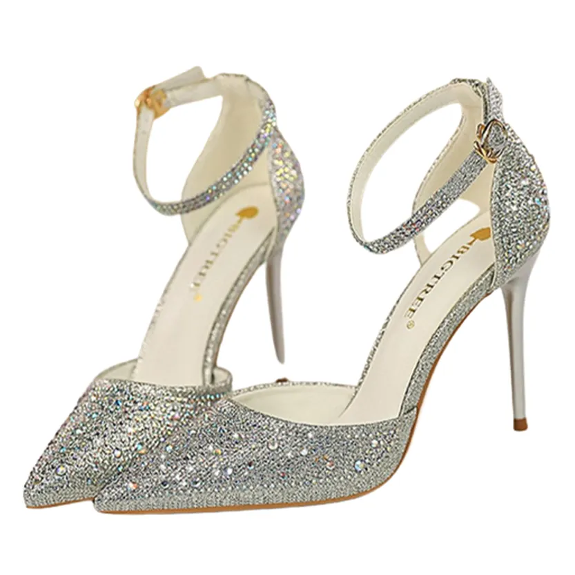 Funki Buys | Shoes | Women's Shiny Rhinestone Designer Heels