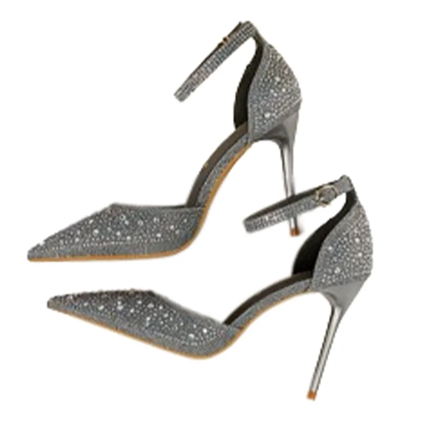 Funki Buys | Shoes | Women's Shiny Rhinestone Designer Heels