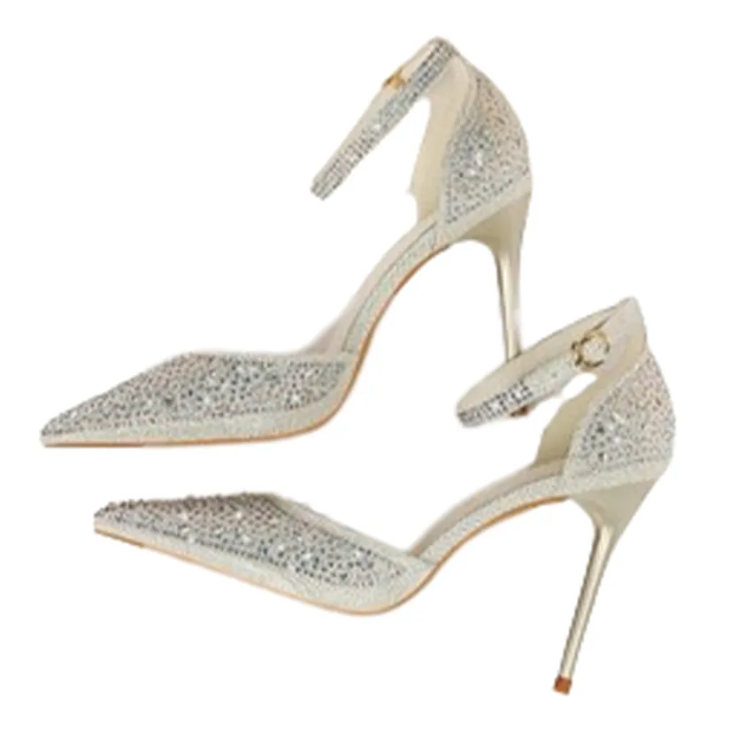 Funki Buys | Shoes | Women's Shiny Rhinestone Designer Heels