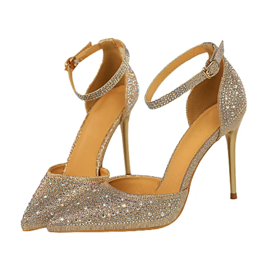 Funki Buys | Shoes | Women's Shiny Rhinestone Designer Heels