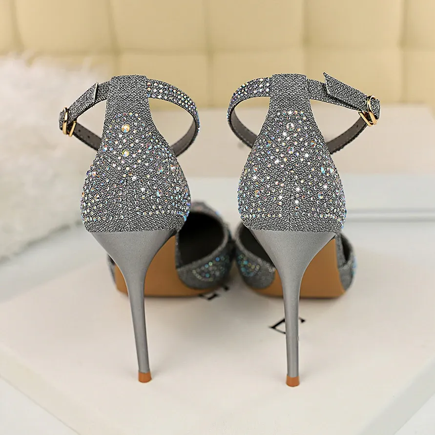 Funki Buys | Shoes | Women's Shiny Rhinestone Designer Heels