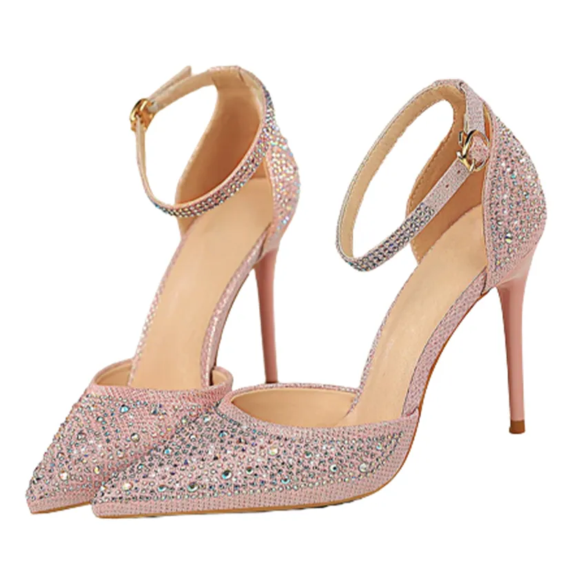 Funki Buys | Shoes | Women's Shiny Rhinestone Designer Heels