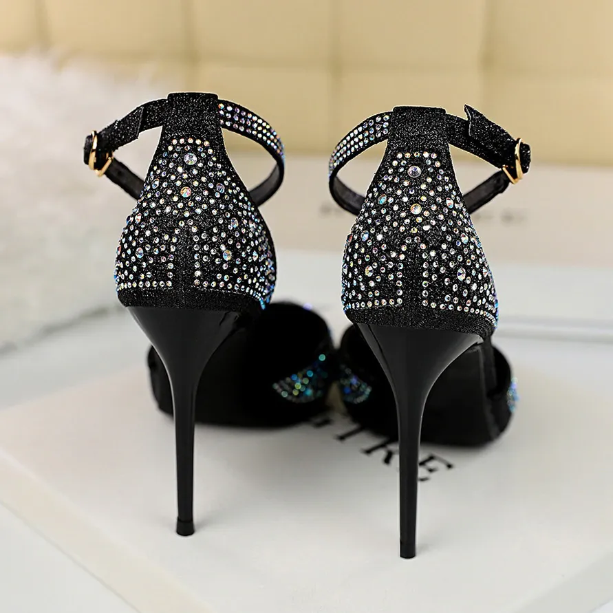 Funki Buys | Shoes | Women's Shiny Rhinestone Designer Heels