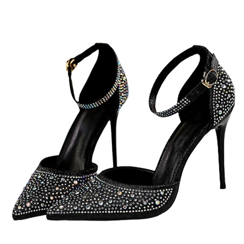 Funki Buys | Shoes | Women's Shiny Rhinestone Designer Heels