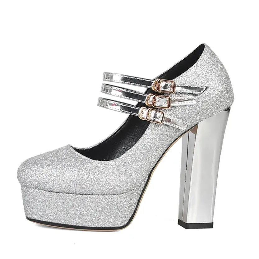 Funki Buys | Shoes | Women's Silver Gold Bling Party Platforms