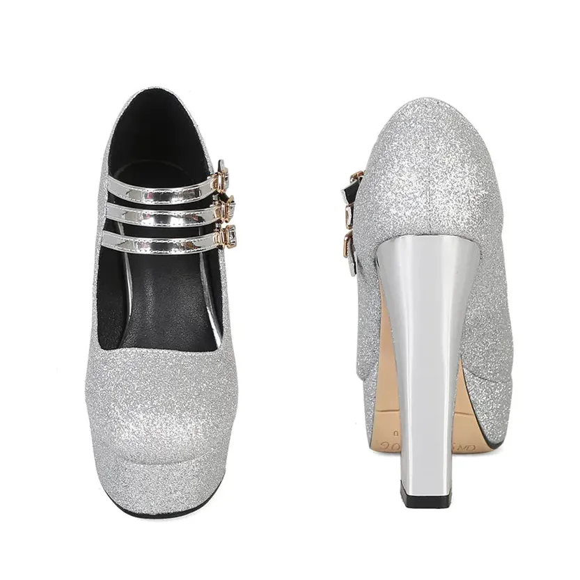 Funki Buys | Shoes | Women's Silver Gold Bling Party Platforms