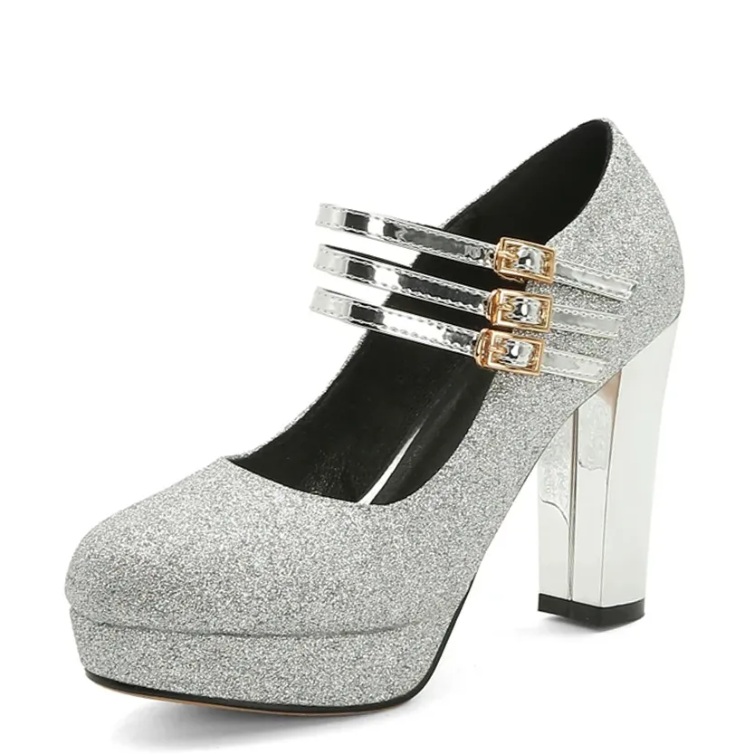 Funki Buys | Shoes | Women's Silver Gold Bling Party Platforms