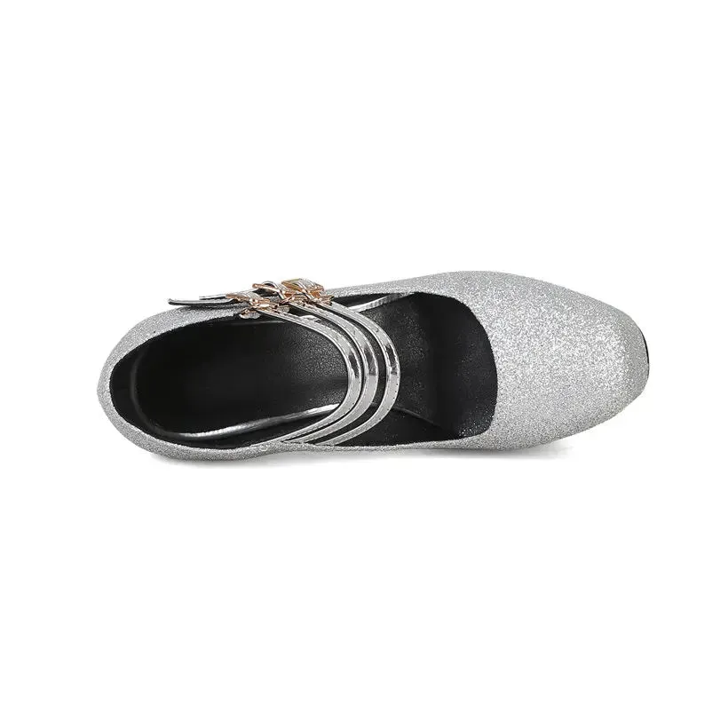 Funki Buys | Shoes | Women's Silver Gold Bling Party Platforms