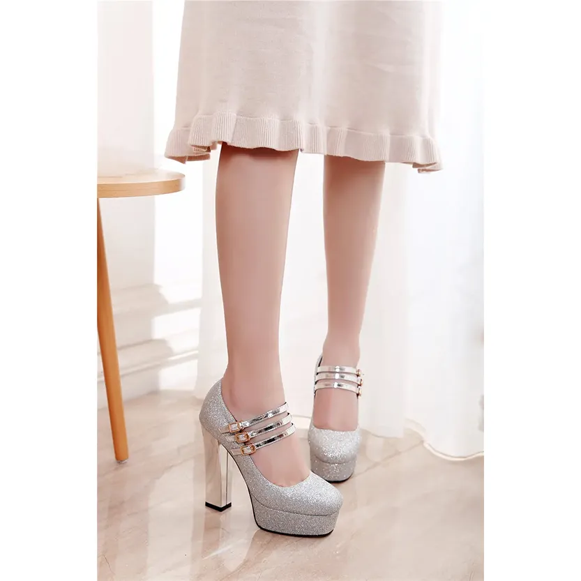 Funki Buys | Shoes | Women's Silver Gold Bling Party Platforms