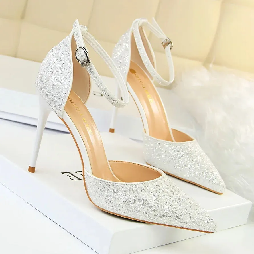 Funki Buys | Shoes | Women's Sparkly Glitter Wedding Sandals