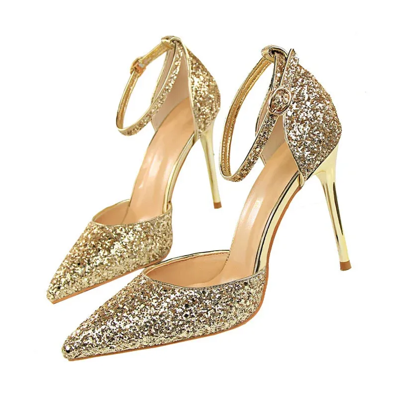 Funki Buys | Shoes | Women's Sparkly Glitter Wedding Sandals