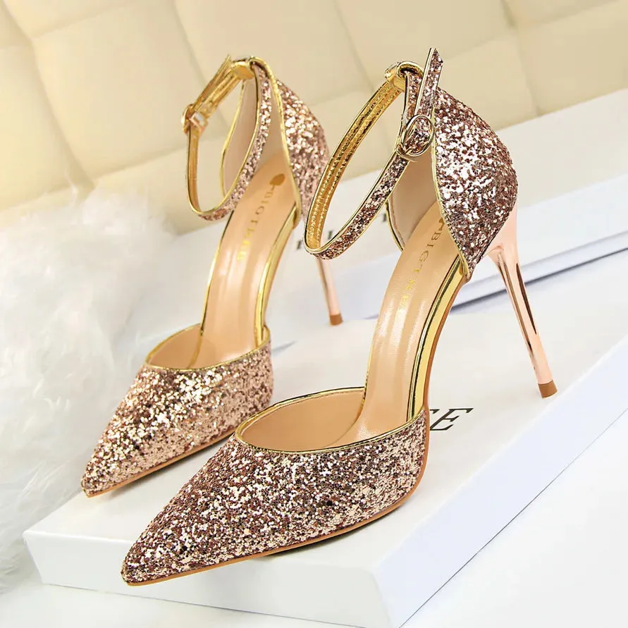 Funki Buys | Shoes | Women's Sparkly Glitter Wedding Sandals