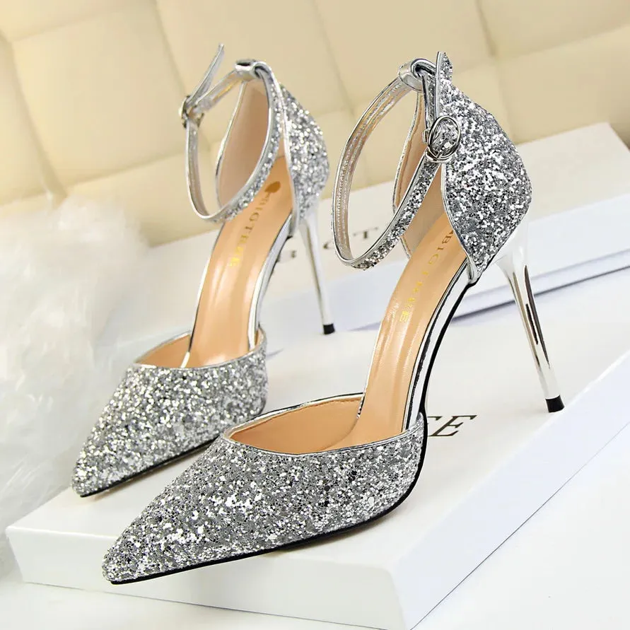 Funki Buys | Shoes | Women's Sparkly Glitter Wedding Sandals