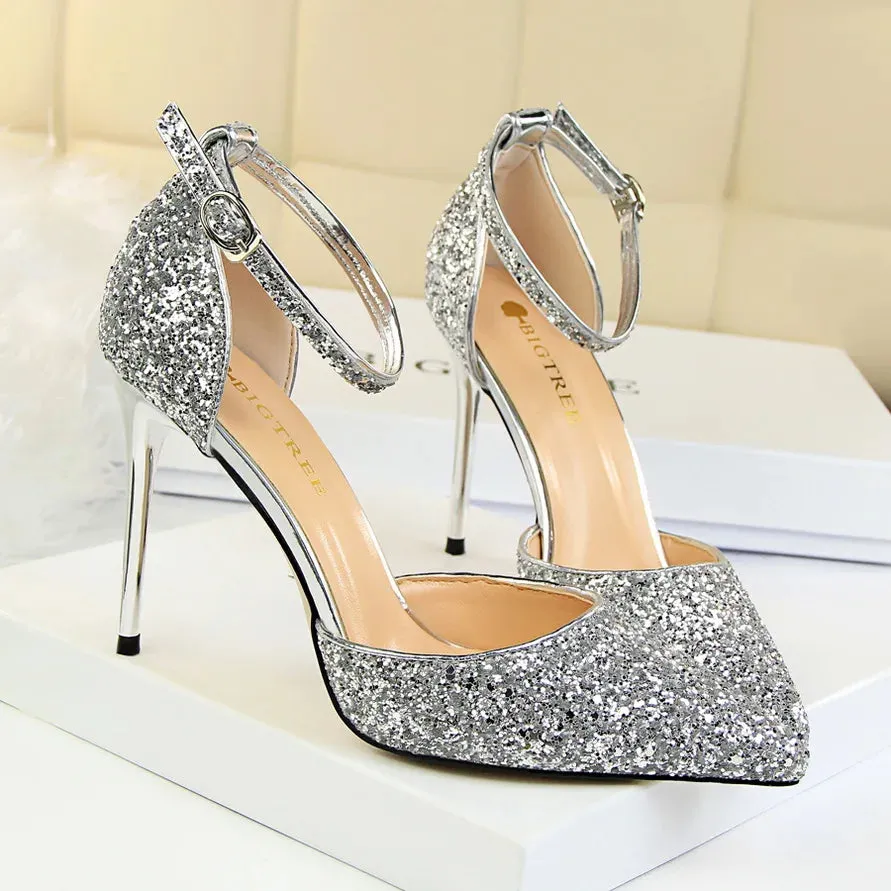 Funki Buys | Shoes | Women's Sparkly Glitter Wedding Sandals