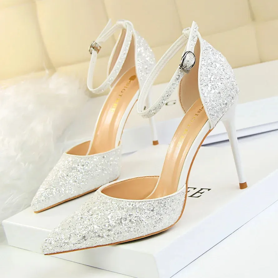 Funki Buys | Shoes | Women's Sparkly Glitter Wedding Sandals