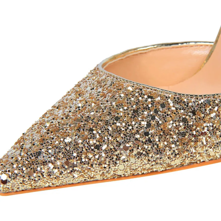 Funki Buys | Shoes | Women's Sparkly Glitter Wedding Sandals