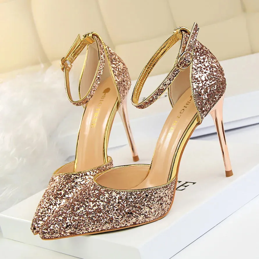 Funki Buys | Shoes | Women's Sparkly Glitter Wedding Sandals