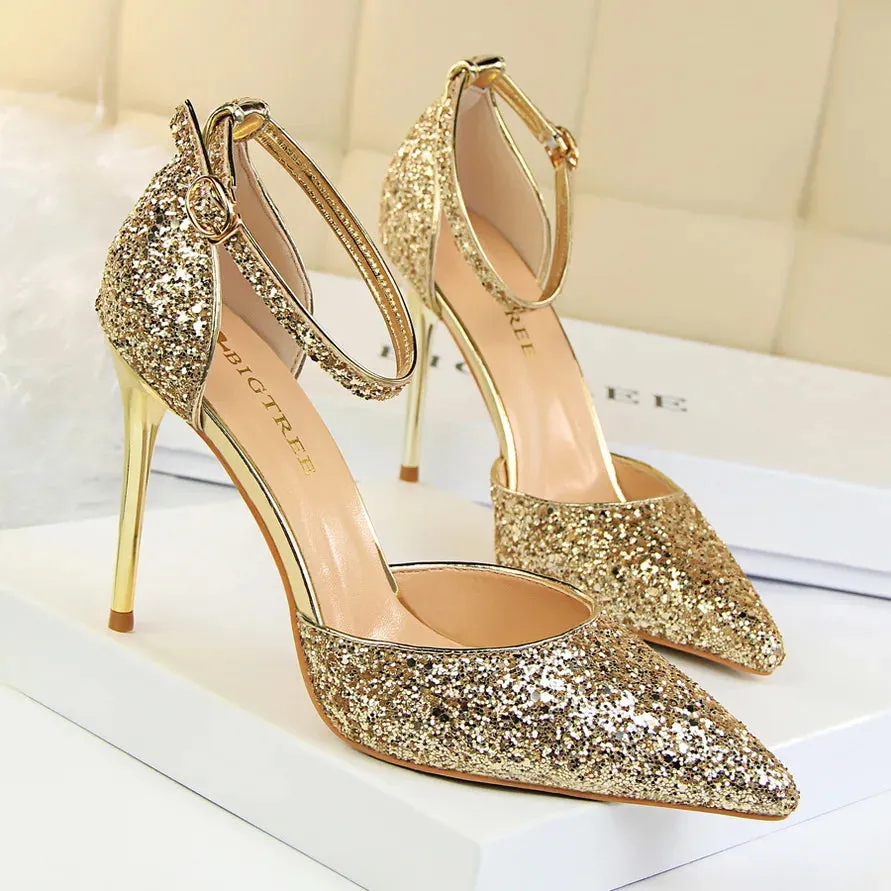 Funki Buys | Shoes | Women's Sparkly Glitter Wedding Sandals