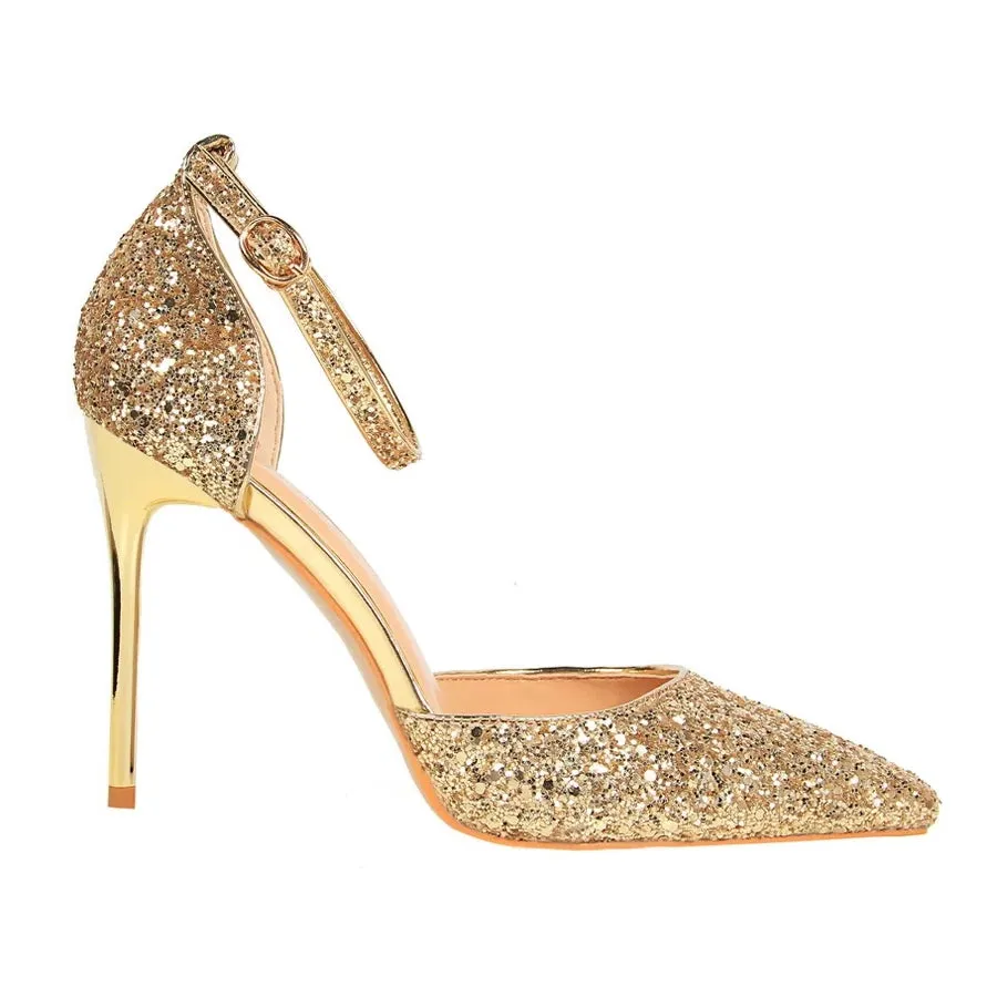 Funki Buys | Shoes | Women's Sparkly Glitter Wedding Sandals