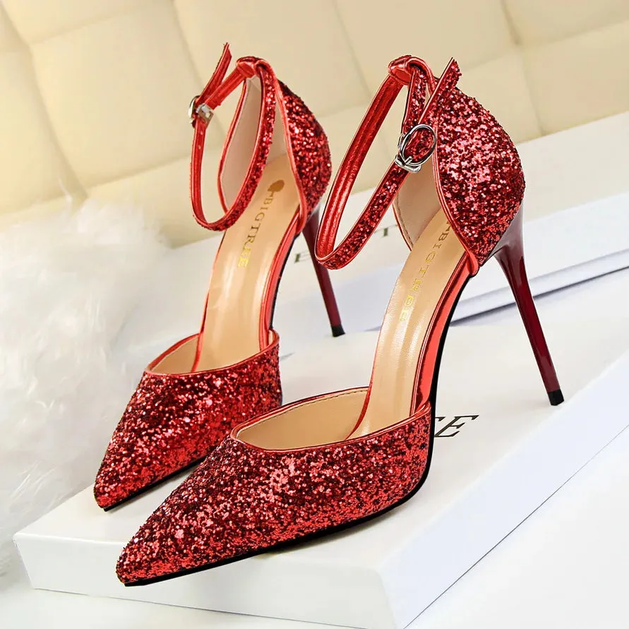 Funki Buys | Shoes | Women's Sparkly Glitter Wedding Sandals