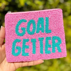 Goal Getter Beaded Pouch Purse