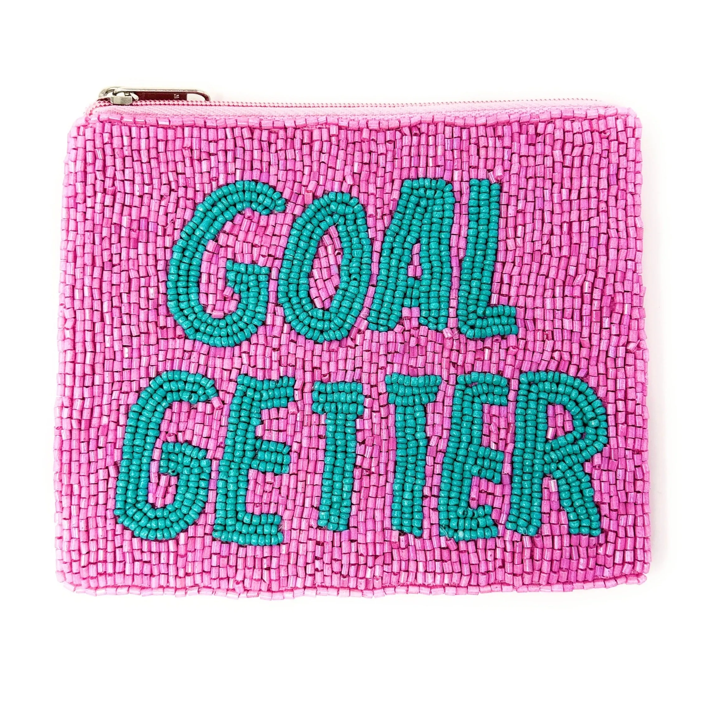 Goal Getter Beaded Pouch Purse