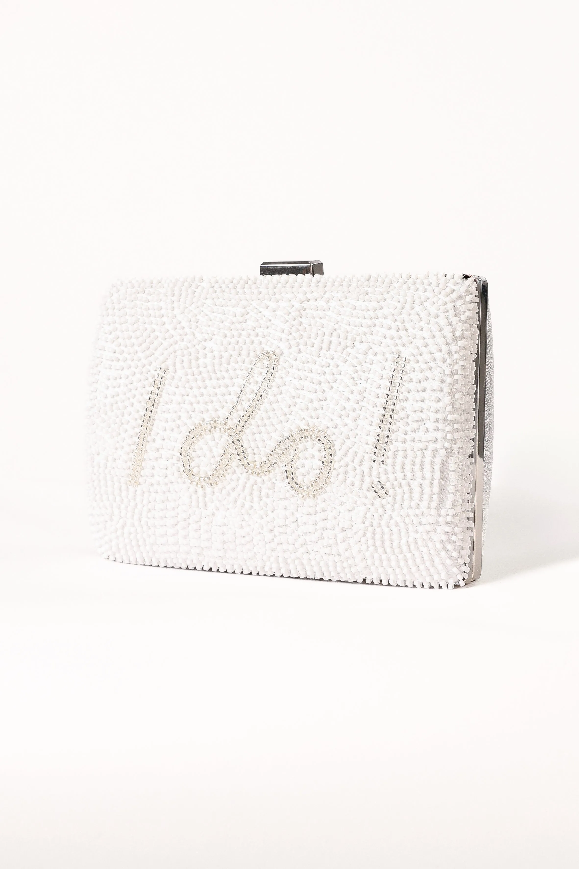 Halle Clutch - White