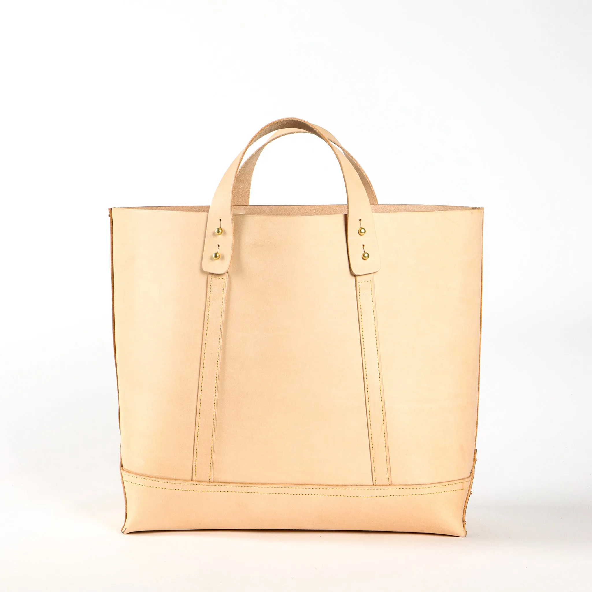 Leather Bucket Tote | Undyed (sample)