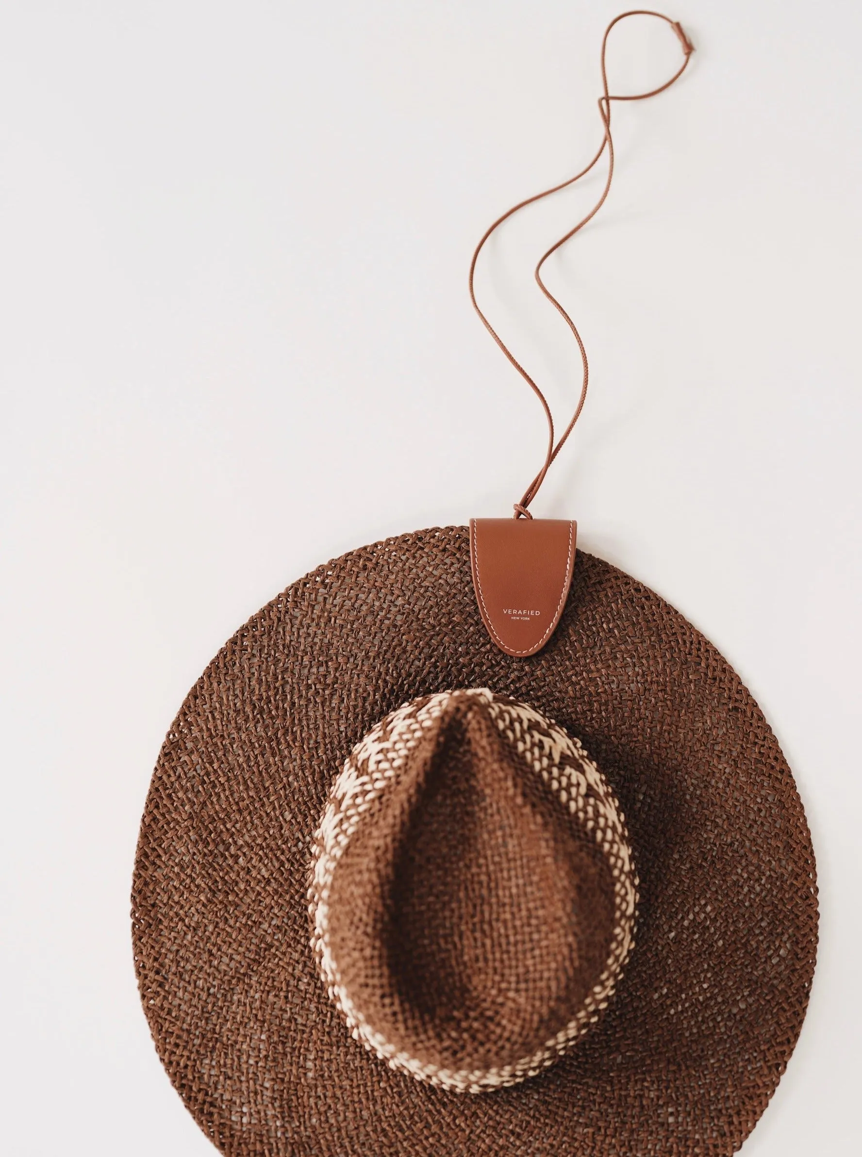 Leather-trimmed Raffia Bucket Bag