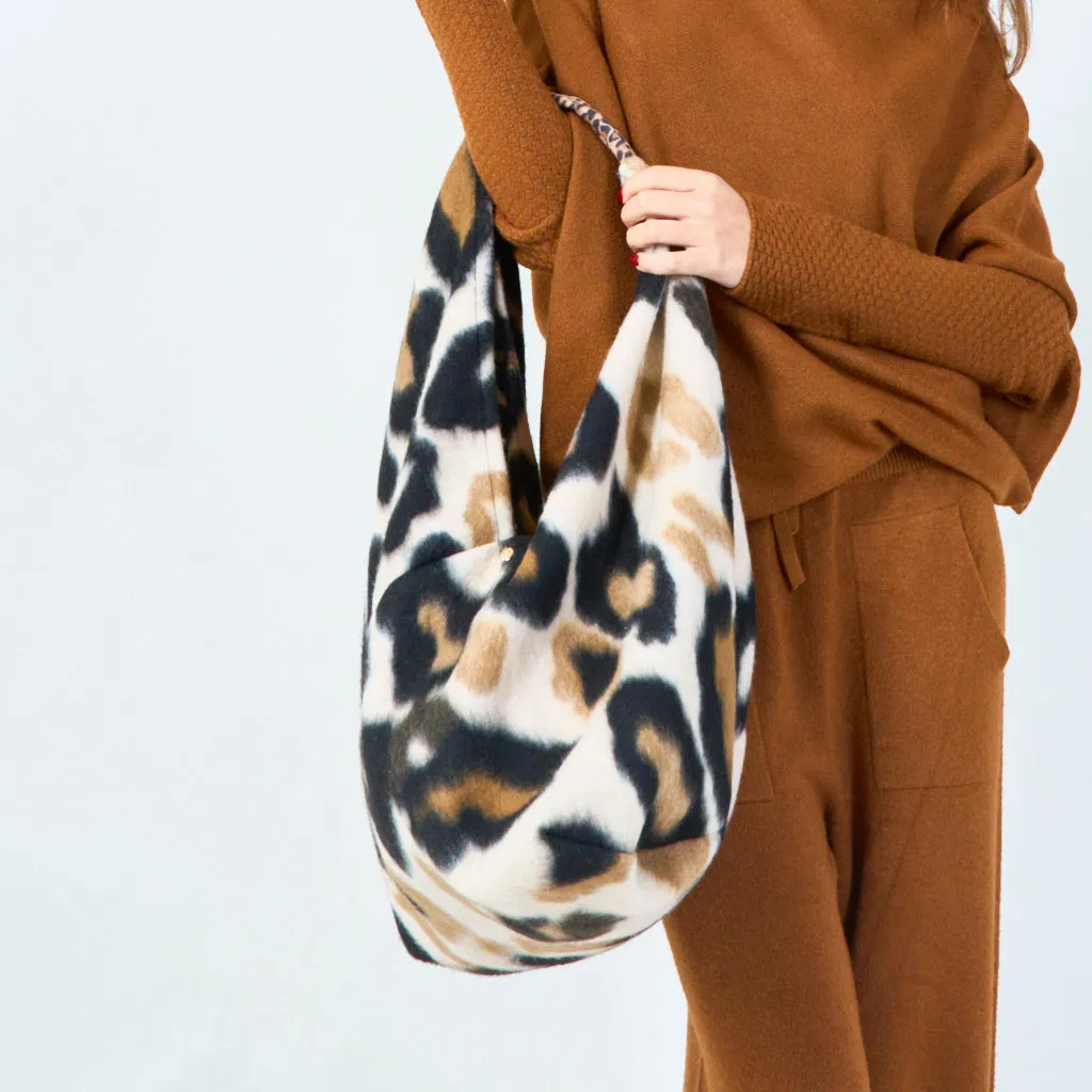 Leopard print tote bag wholesale