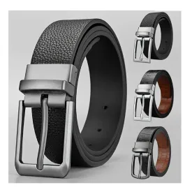 Men's Reversible Buckle PU Leather Belt