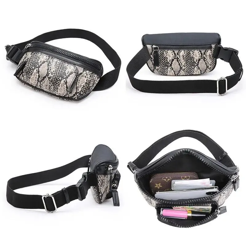 Mini Small Waist Bag with Dumpling Shape | High-Quality PU Fabric | Embossed Animal Pattern