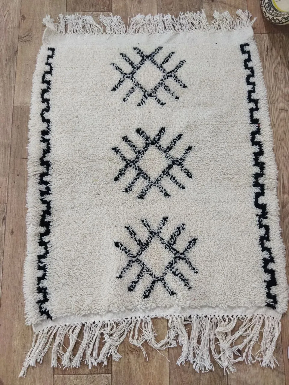 Moroccan rug Beni Ouarain rug 2x3 ft Handmade rug Small rug