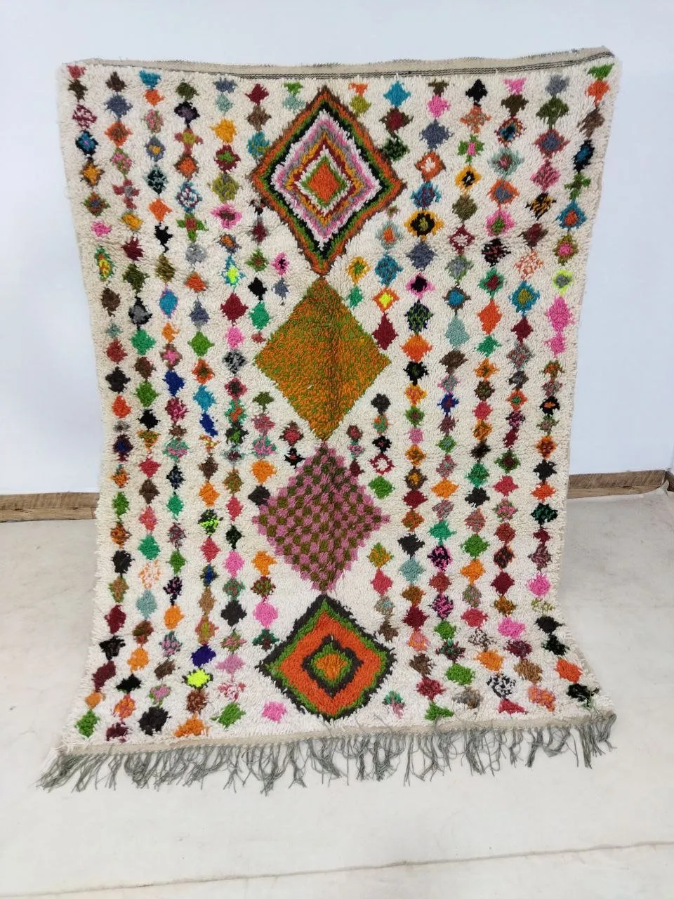 Moroccan rug Style Azilal rug 4x6 ft Handmade rug Berber rug