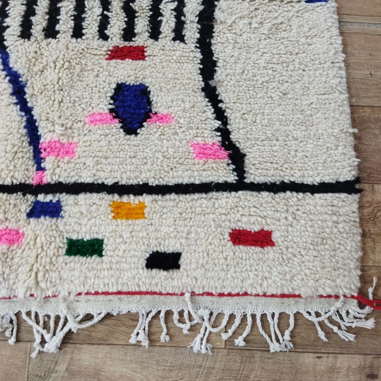 Moroccan rug Style Azilal rug 6x7 ft Handmade rug Berber rug