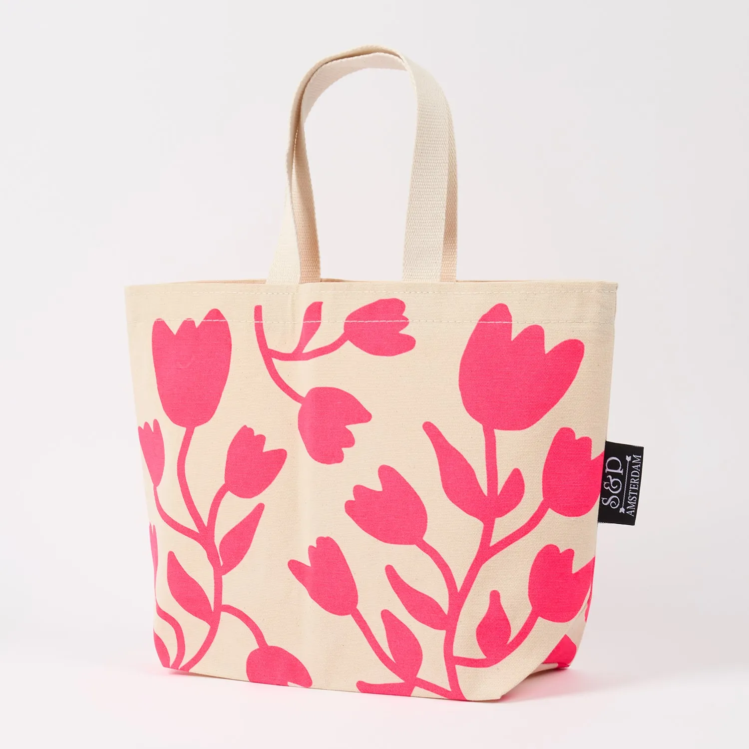 NIKO BAG - CURLY TULIPS PINK