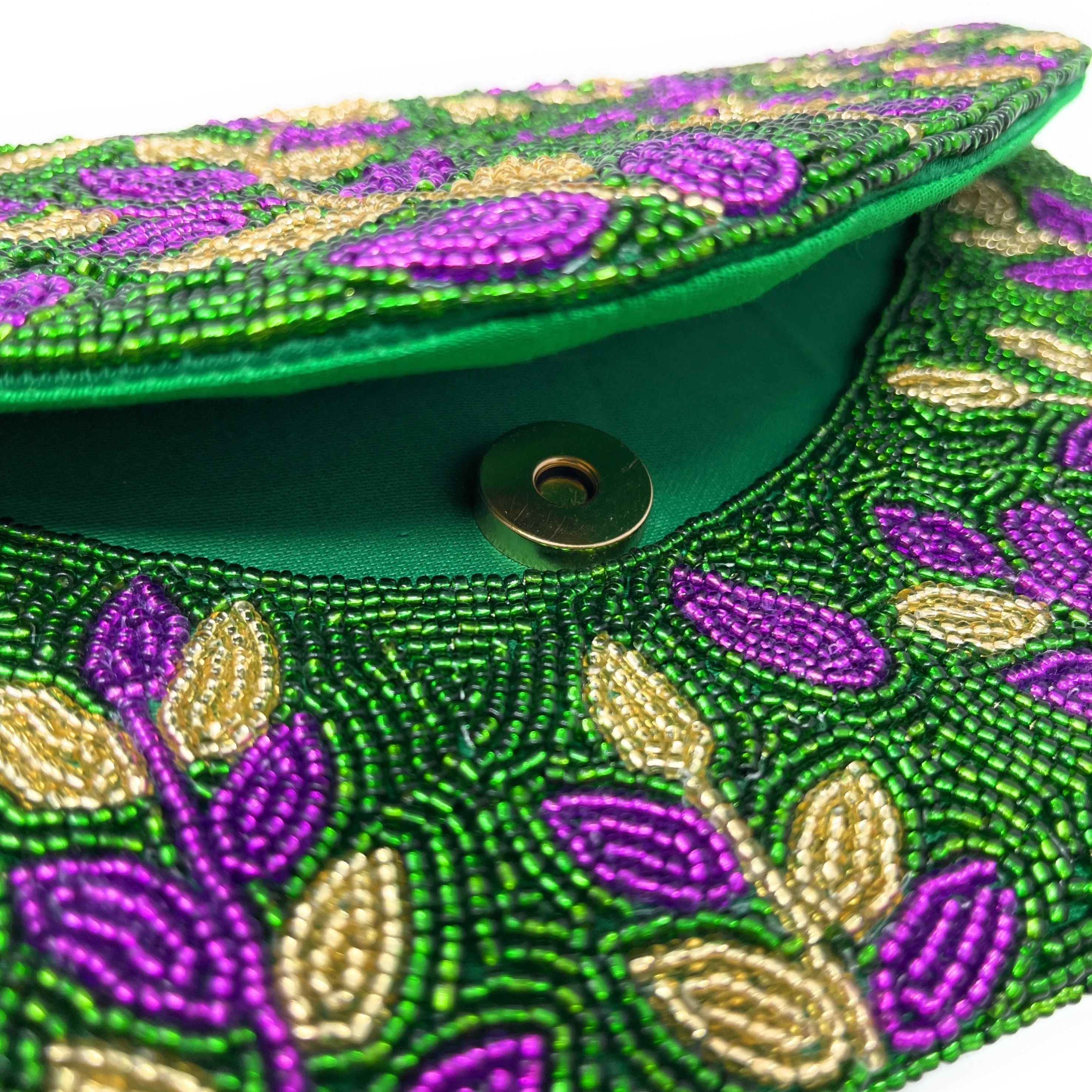 NOLA Hand Beaded Clutch Purse