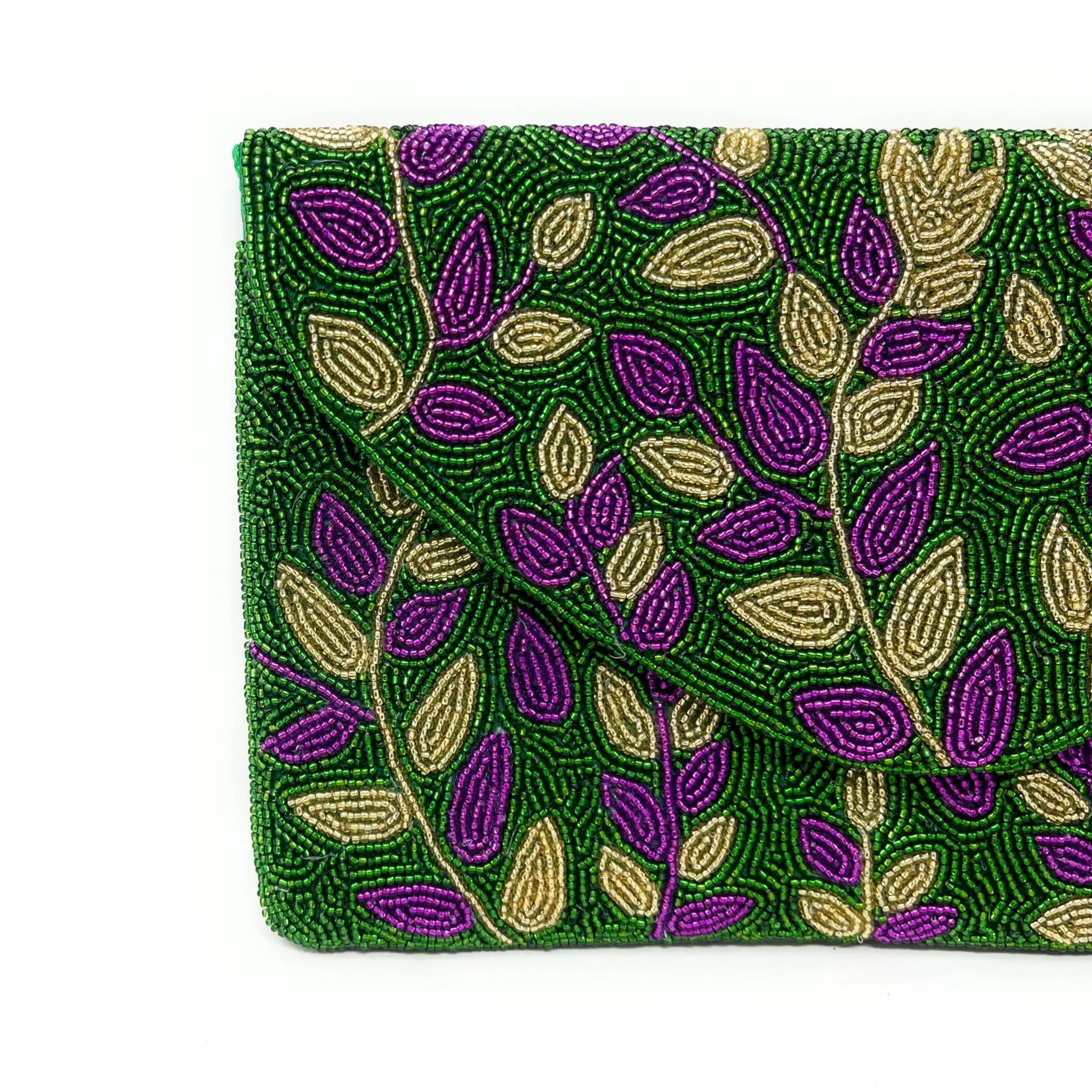 NOLA Hand Beaded Clutch Purse