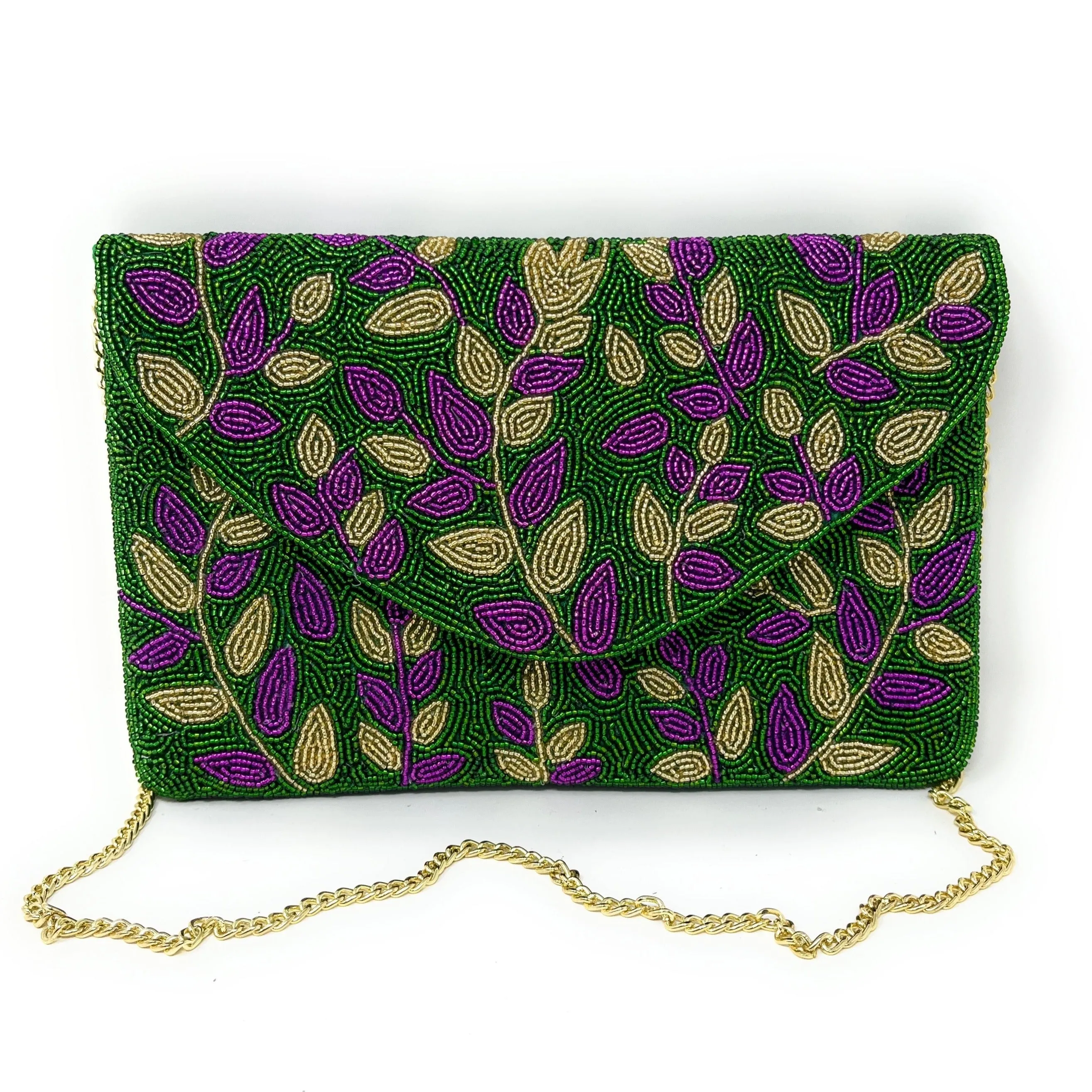 NOLA Hand Beaded Clutch Purse