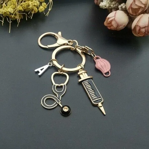 Nurse Doctor Customized Letter Fashionable Key ring