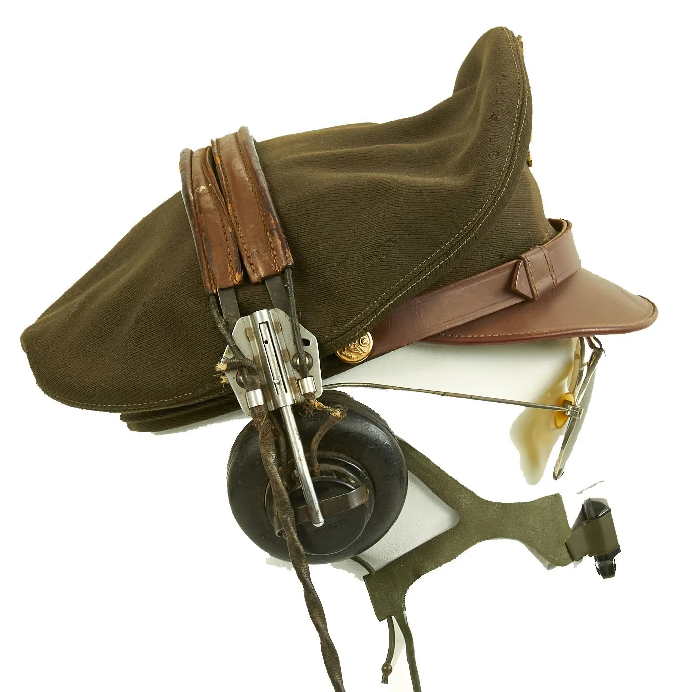 Original U.S. WWII USAAF Pilot Flight Headgear Set