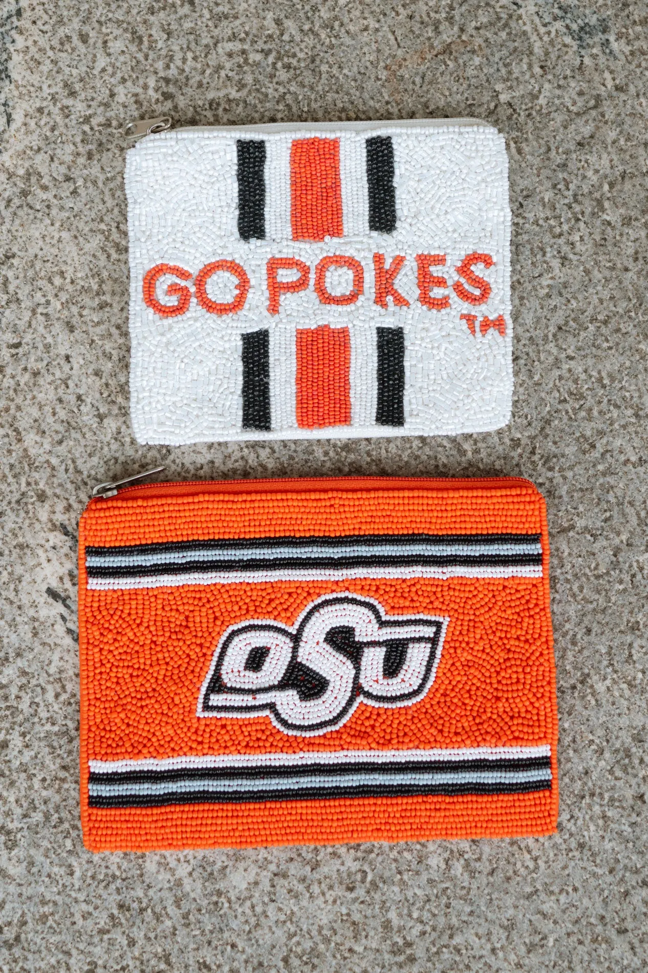 OSU Beaded 5" X 7" Pouch